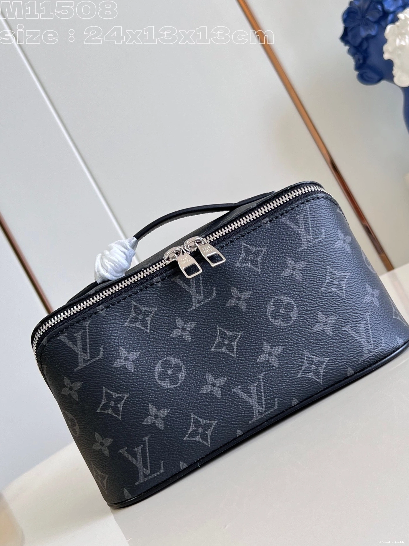 Official oldcobbler TOILETRY LOUIS BAG-24*13*13CM VUITTON 0723